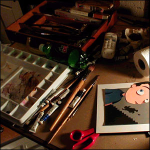 i keep my desk clean.