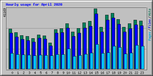 Hourly usage for April 2020